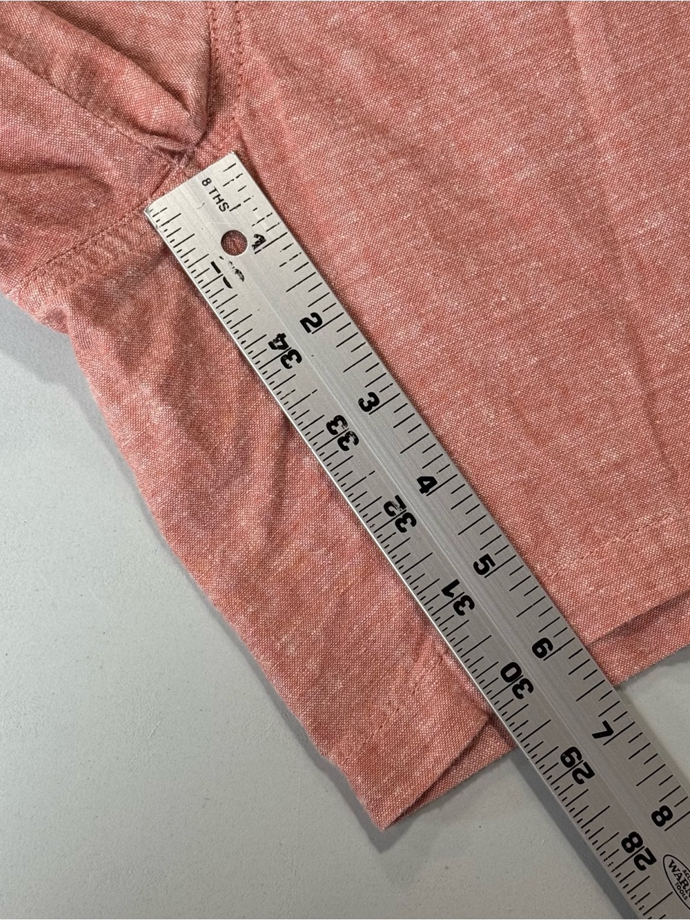Patagonia Baggies Naturals Shorts XXL Chambray Quartz Coral Organic Cotton Hemp - Picture 9 of 10
